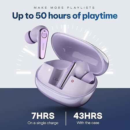 Noise Buds X Ultra in-Ear Truly Wireless Earbuds with Hybrid ANC (Up to 45dB), 50H of Playtime - Rajputtrade