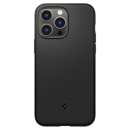 Spigen Mag Armor MagFit Back Cover Case Compatible with iPhone 14 Pro (TPU + Poly Carbonate | Matte Black)