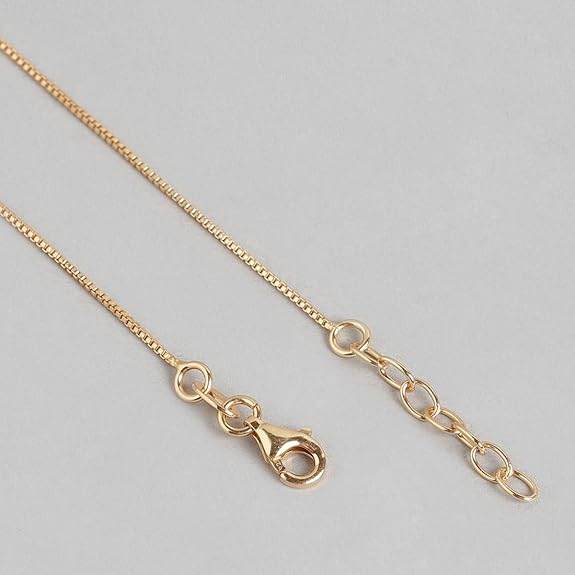 925 Sterling Silver Rose Gold Plating Chain Anklet (Single) | Gift for Women & Girls | - Rajputtrade