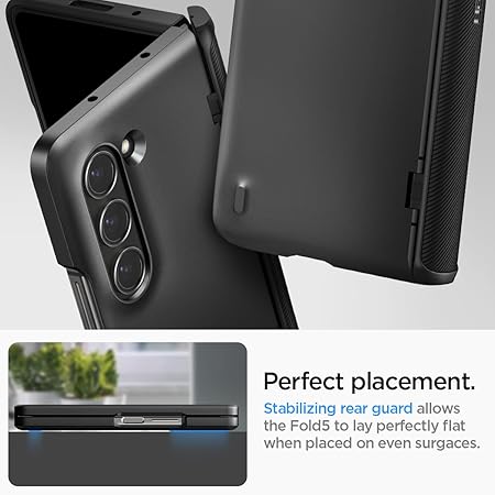 Spigen Slim Armor Pro for Samsung Galaxy Z Fold 5 Case, Galaxy Z Fold 5 Back Cover - TPU+PC|Black