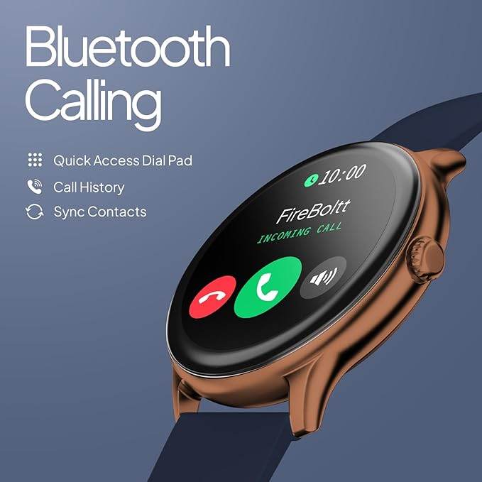 Fire-Boltt Phoenix Pro Smart Watch 1.39 inch Bluetooth Calling, Metal Body with 120+ Sports Modes, SpO2 (Copper Blue) - Rajputtrade