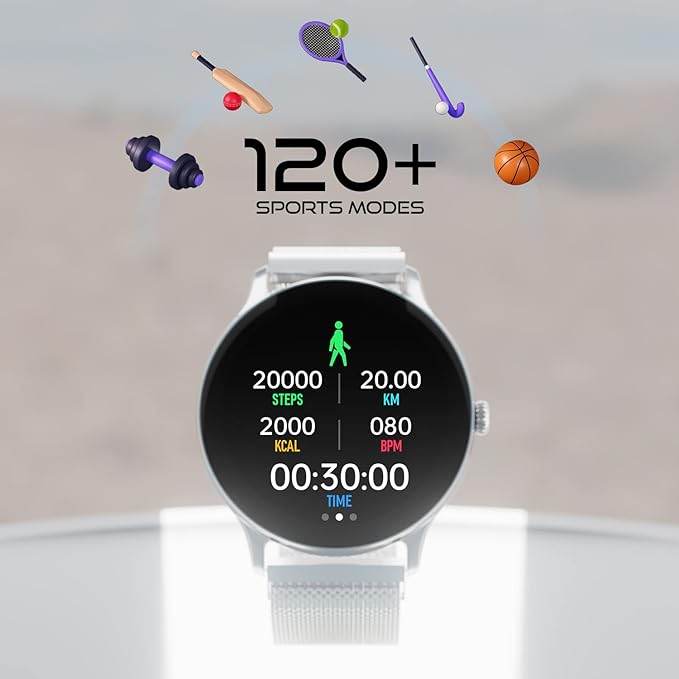 Fire-Boltt Phoenix Ultra Luxury Stainless Steel, Bluetooth Calling Smart Watch, SpO2, Heart Rate Monitoring (Silver) - Rajputtrade