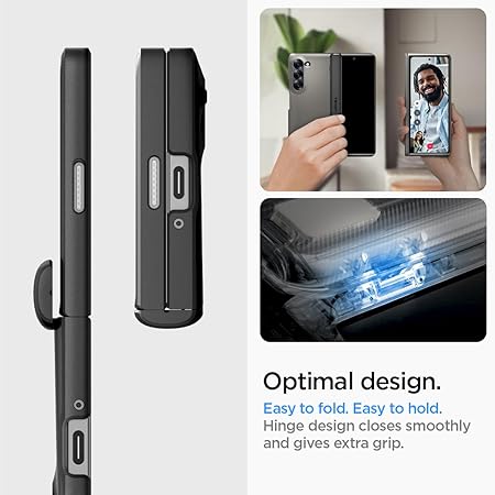 Spigen Slim Armor Pro for Samsung Galaxy Z Fold 6 Case, Galaxy Z Fold 6 Back Cover - TPU+PC|Gunmetal