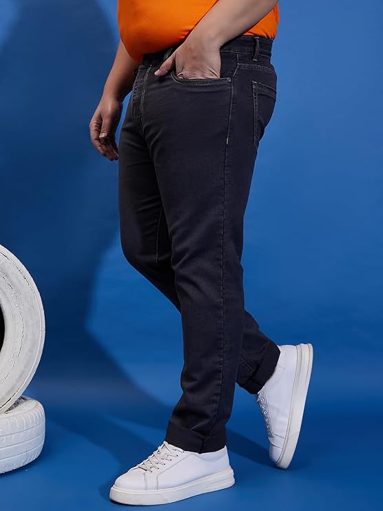 Men's Regular Fit Solid Jeans (Size 2XL) - Rajputtrade