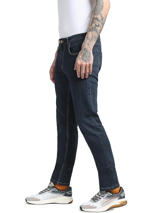 JACK & JONES Men's Skinny Fit Mid Rise Jeans - Rajputtrade
