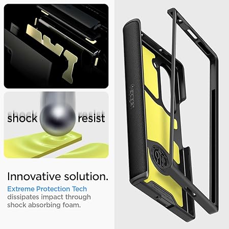 Spigen Slim Armor Pro for Samsung Galaxy Z Fold 6 Case, Galaxy Z Fold 6 Back Cover - TPU+PC|Black