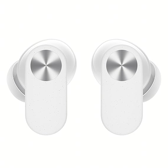 OnePlus Nord Buds 2 TWS in Ear Earbuds with Mic, Upto 25dB ANC 12.4mm Dynamic Titanium Drivers, Playback:Upto 36hr case, 4-Mic Design, IP55 Rating, Fast Charging (White)