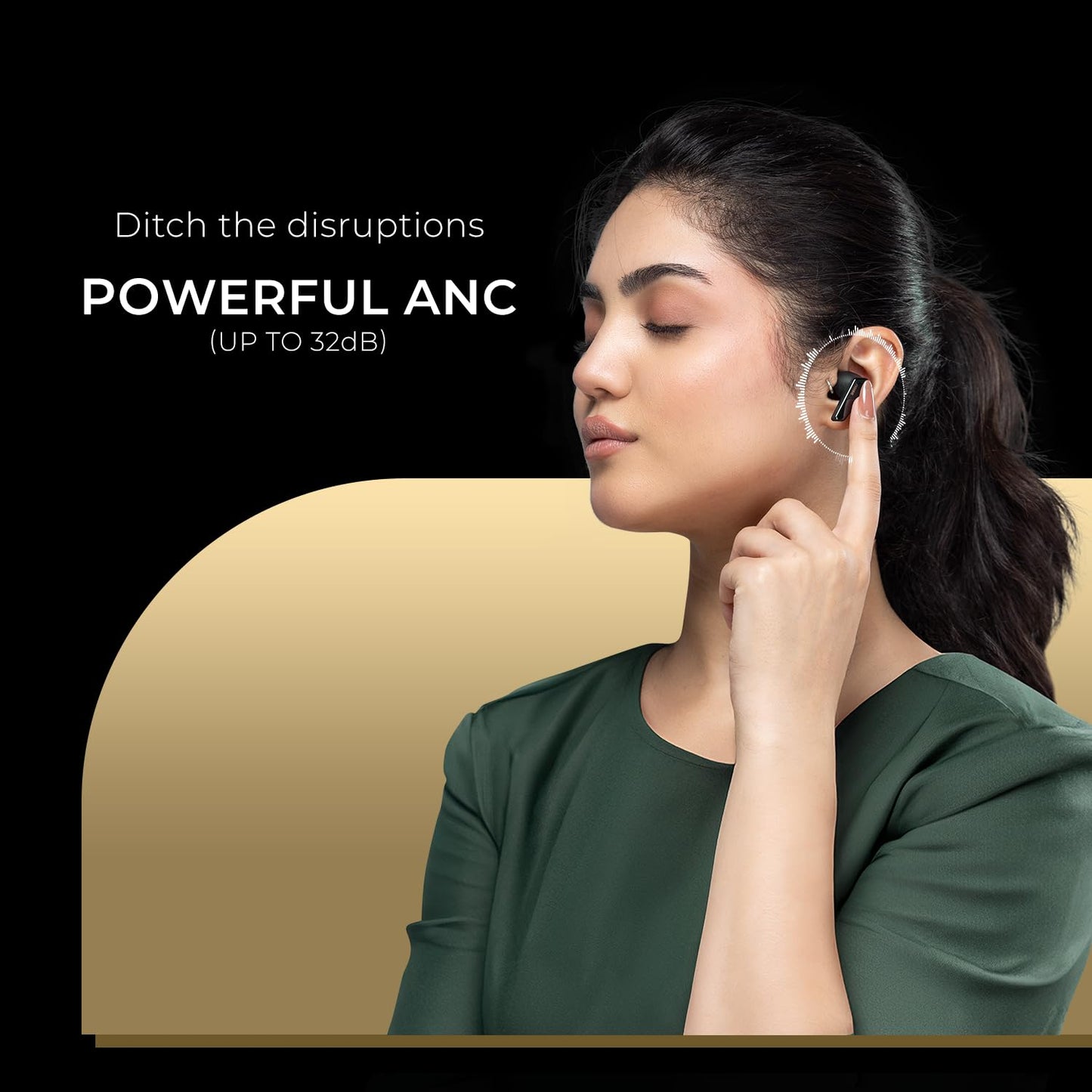 Noise Buds N1 Pro in-Ear True Wireless Earbuds with Metallic Finish, ANC(Upto 32Db), 60H of Playtime, Dual Pairing, Instacharge(10 Min=200 Min) - Rajputtrade