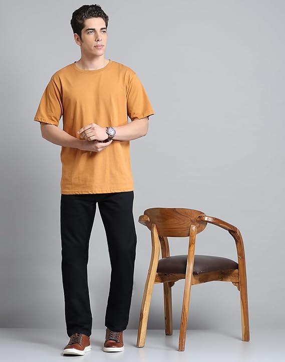 Monte Carlo Men's Regular Fit Jeans | Mid-Rise | Comfortable & Stylish | Cotton-Rich Denim for Men's Black - Rajputtrade