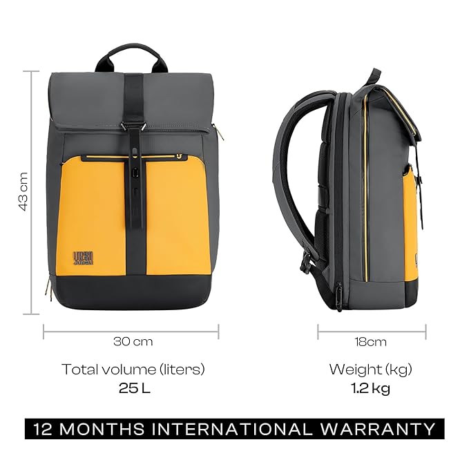 Urban Jungle by Safari Venture Workpack 23 Liters Water Resistant, L-Open, Premium Polyester Laptop Backpack - Rajputtrade