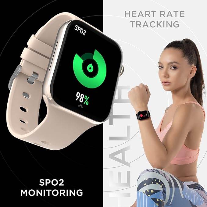 Fire-Boltt Visionary 1.78" AMOLED Bluetooth Calling Smartwatch with 368 * 448 Pixel Resolution, TWS Connection (Champagne Gold) - Rajputtrade