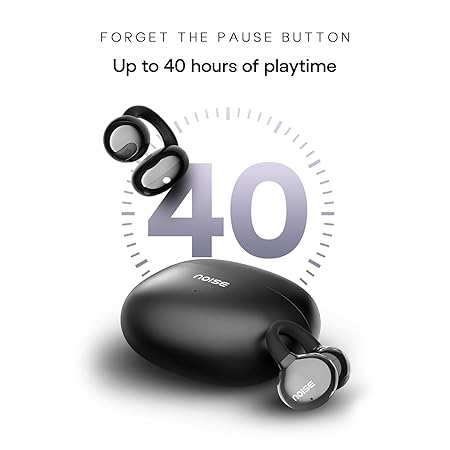 Noise Newly Launched Air Clips Wireless Open Ear Earbuds,Up-to 40H Playtime, Dual Device Pairing, Quad Mic with ENC,12mm Driver,BTv5.4 - Rajputtrade