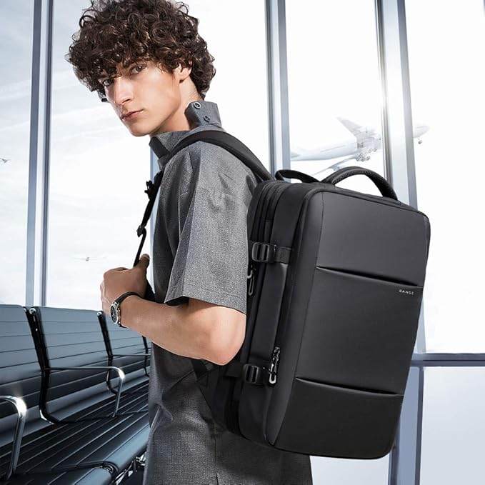 BANGE Travel Backpack,Flight Approved Carry On Backpack for International Travel Bag, Water Resistant Durable 17-inch Laptop Backpacks,Large Daypack Business Weekender Luggage Backpack for Men Women… - Rajputtrade