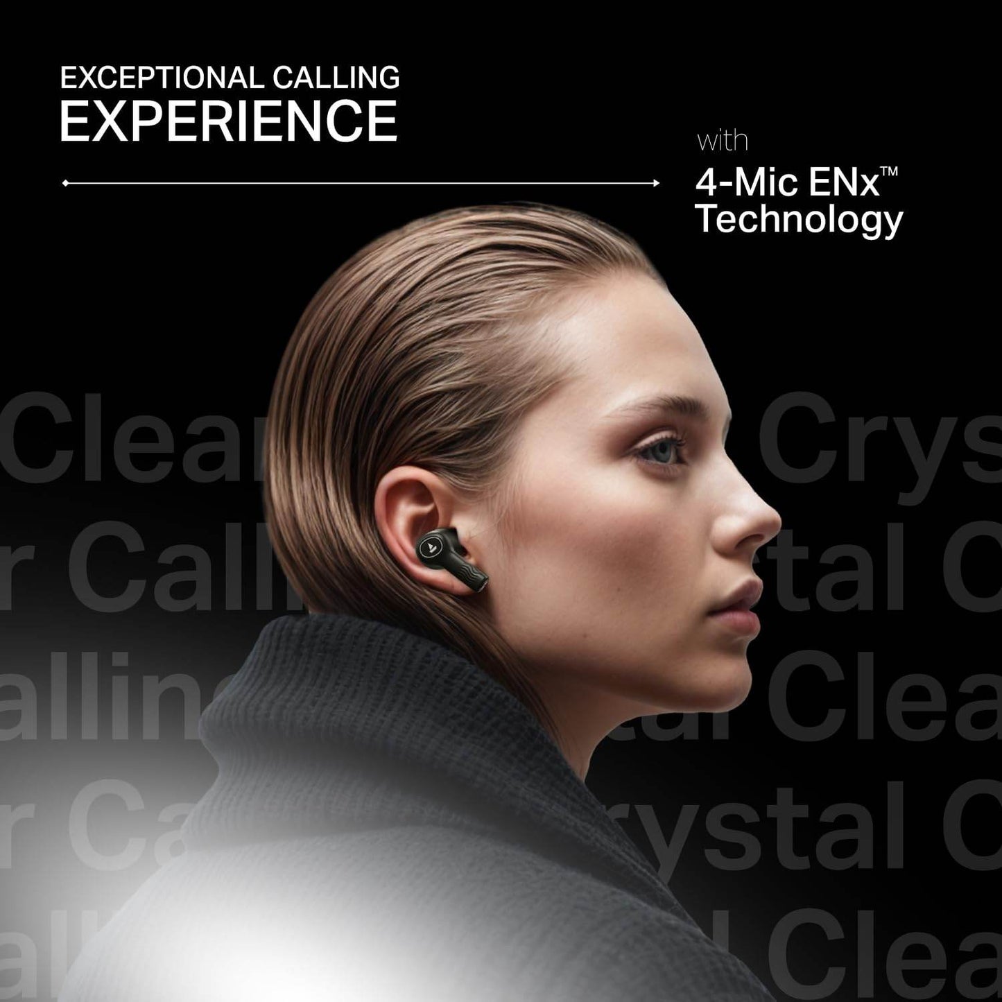 boAt Nirvana Crystl (2025 Launch), Transparent Case,Spatial Audio, ANC(~32dB), 100Hrs Battery,4Mics ENx, TWS Ear Buds Wireless Earphones - Rajputtrade