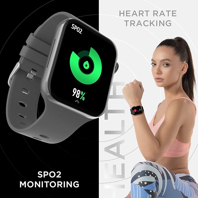 Fire-Boltt Visionary 1.78" AMOLED Bluetooth Calling Smartwatch with 368 * 448 Pixel Resolution, TWS Connection (Dark Grey)