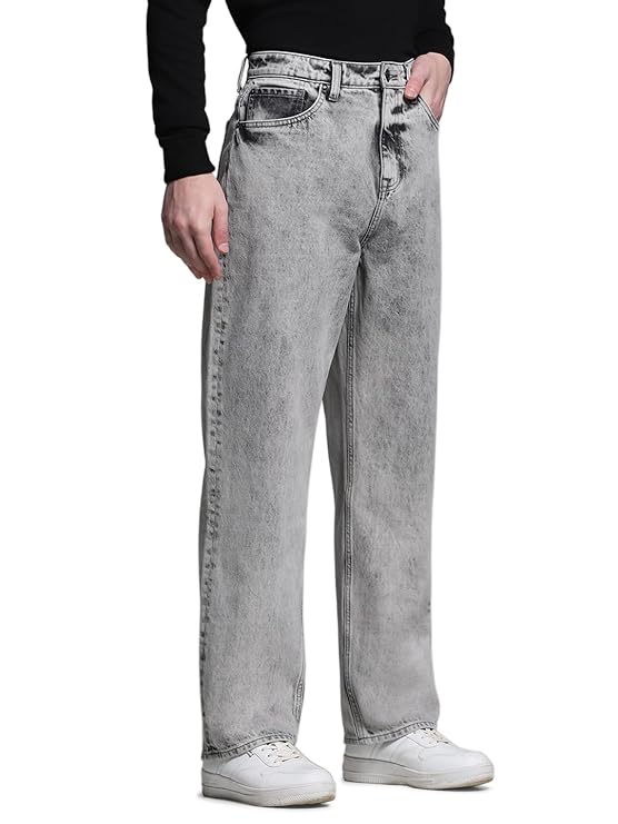 JACK & JONES Men's Loose Mid Rise Jeans - Rajputtrade