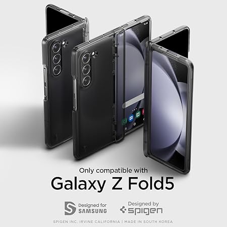 Spigen Thin Fit Pro for Samsung Galaxy Z Fold 5 Case, Galaxy Z Fold 5 Back Cover - TPU+PC|Frost Gray