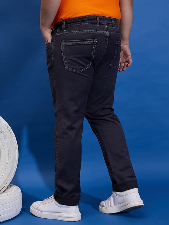 Men's Regular Fit Solid Jeans (Size 2XL) - Rajputtrade