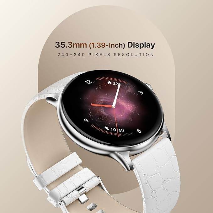 Fire-Boltt Phoenix Classic Smart Watch 1.39 inch Bluetooth Calling, Metal Body with 120+ Sports Modes, SpO2 (White) - Rajputtrade