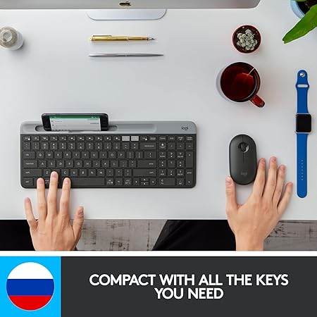 ASUS Marshmallow Kw100 Keyboard, Supports Up to 3 Devices, 1.6Mm Key Travel, Scissor Keys, Compact & Lightweight Keyboard, Bluetooth (Color - Oat Milk) - Rajputtrade