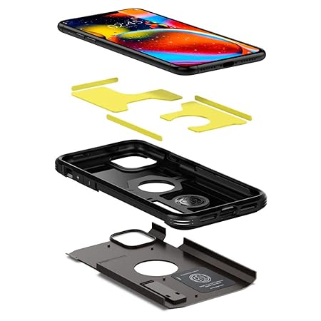 Spigen Tough Armor Back Cover Case Compatible with iPhone 11 (TPU + Poly Carbonate | XP Gunmetal)