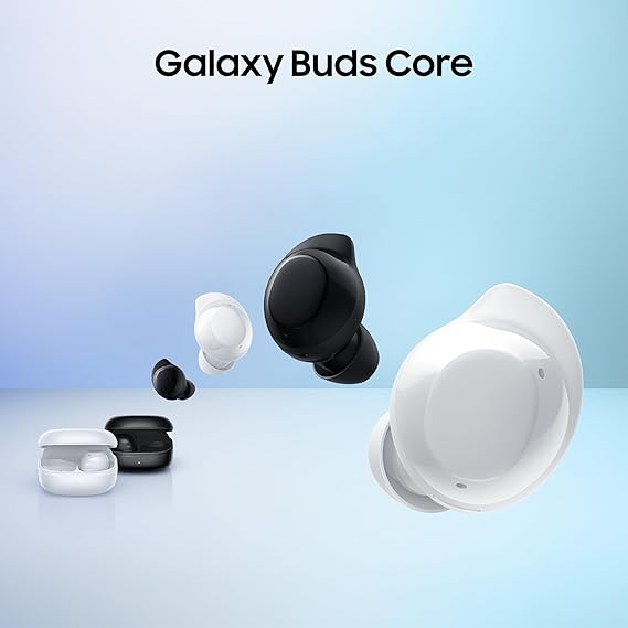 Samsung Galaxy Buds Core (White) Galaxy AI Enabled in-Ear TWS with ANC | Enriched Bass | 6 Mic Setup | IP54 | 35hrs Battery | Touch Controls