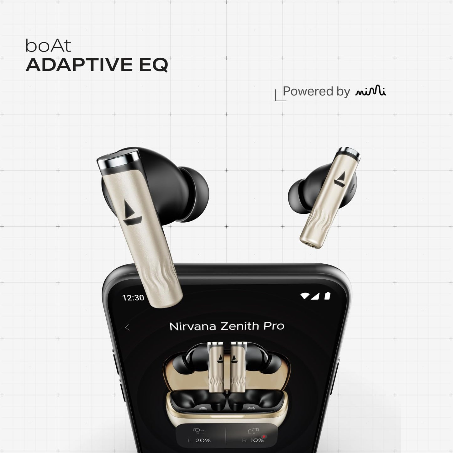 boAt Nirvana Zenith Pro (2025), 50dB Hybrid Adaptive ANC, Spatial Audio, Hi-Res Audio LDAC, 6Mics AI-ENx, 80 Hrs Battery, Bluetooth Earbuds, TWS Ear Buds Wireless Earphones with mic (3 Color Options)