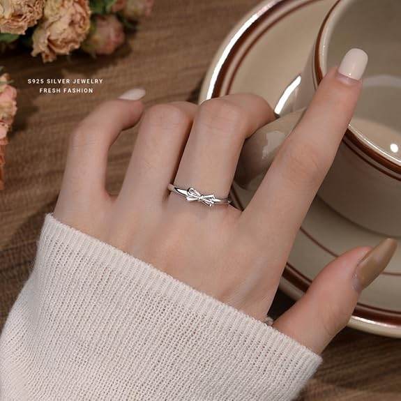 925 Sterling Silver Adjustable Rings For Women & Girls I Gift For Wife Girlfriend Sister I Finger Ring With Multiple Design Options - Rajputtrade