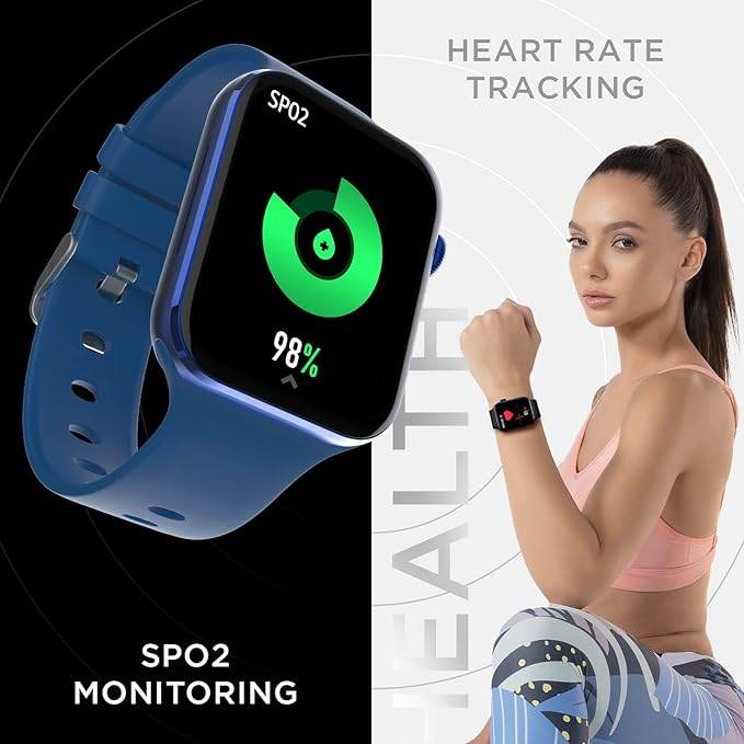 Fire-Boltt Visionary 1.78" AMOLED Bluetooth Calling Smartwatch with 368 * 448 Pixel Resolution, TWS Connection (Blue) - Rajputtrade