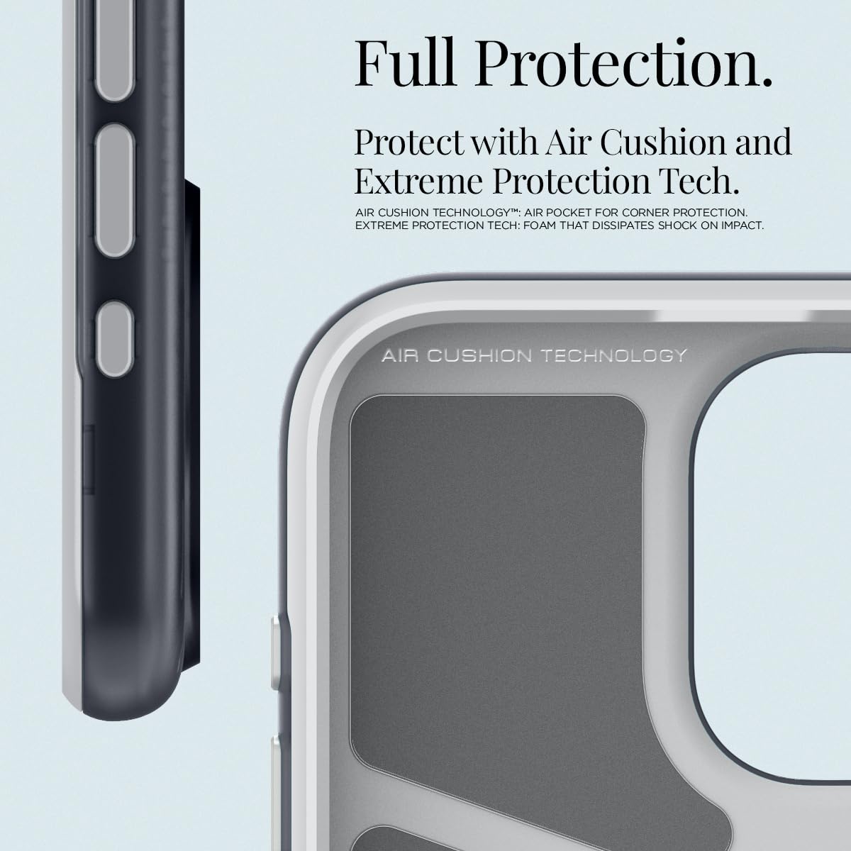 Spigen Classic C1 MagFit Back Cover Case Compatible with iPhone 15 Pro Max (TPU + Poly Carbonate | Graphite)