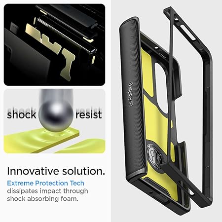 Spigen Slim Armor Pro for Samsung Galaxy Z Fold 4 Case, Galaxy Z Fold 4 Back Cover - TPU+PC|Black