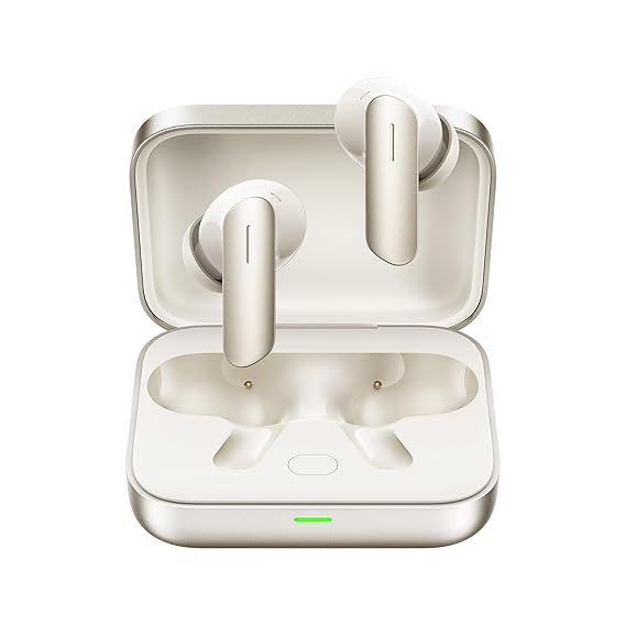 Realme Buds Air 7,12.4mm Dynamic Bass Drivers,52Hrs Playtime,52dB Hybrid ANC,6 Mic ENC,45ms Low Latency,360° Spatial Audio,Hi-Res LHDC,IP55 Dust & Water Resistant,True Wireless TWS BT v5.4(Ivory Gold)