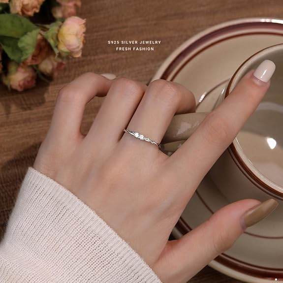 925 Sterling Silver Adjustable Rings For Women & Girls I Gift For Wife Girlfriend Sister I Finger Ring With Multiple Design Options - Rajputtrade