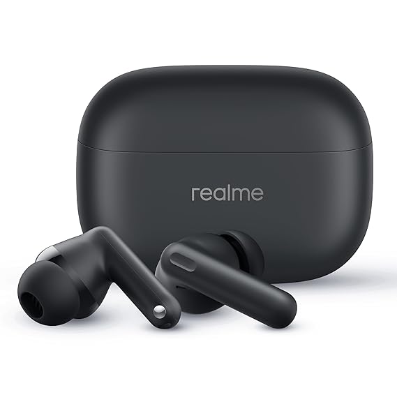 realme Buds T310 Truly Wireless in-Ear Earbuds with 46dB Hybrid ANC, Upto 40Hrs Battery and Fast Charging (White) - Rajputtrade