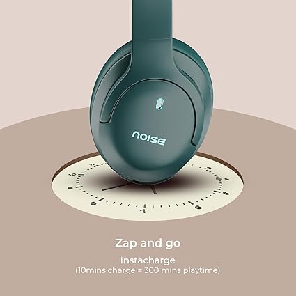 Noise Airwave Max 4 Wireless Over-Ear Headphones with 70H Playtime, ENC, 40mm Driver (Tropical Teal) - Rajputtrade
