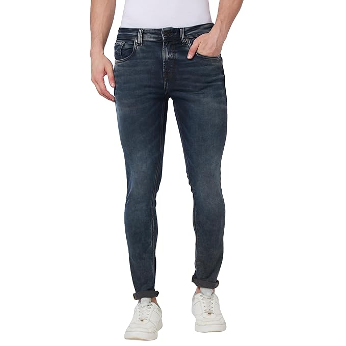 Spykar Low Rise Skinny Fit Blue Jeans for Men(Size32) - Rajputtrade