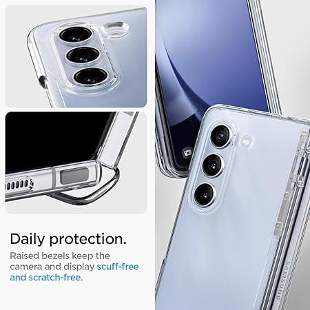 Spigen Thin Fit Pro for Samsung Galaxy Z Fold 5 Case, Transparent Galaxy Z Fold 5 Back Cover - TPU+PC|Crystal Clear