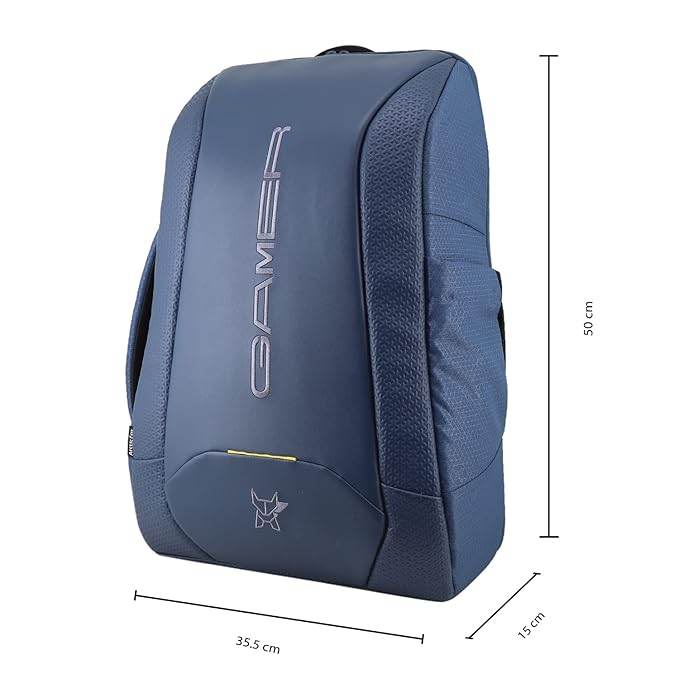 Arctic Fox Kobra Gaming Laptop Backpack | 27 Ltr Capacity|Water Resistant | Multipurpose Backpack |USB Cable holder Pocket|Rain Cover|Number Lock| Trolley sleeve|17" Unisex Laptop Backpack - Rajputtrade