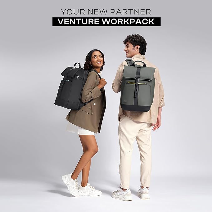 Urban Jungle by Safari Venture Workpack 23 Liters Water Resistant, L-Open, Premium Polyester Laptop Backpack - Rajputtrade