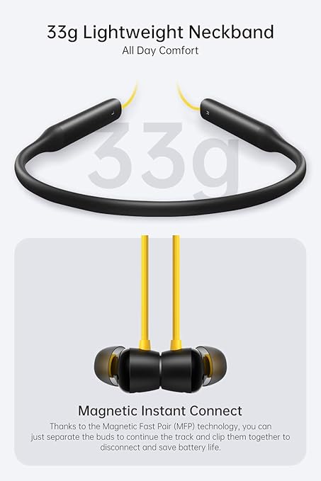 realme Buds Wireless Pro Bluetooth in Ear Earphones with Mic, Fast Charging & Up to 22Hrs Playtime - Rajputtrade