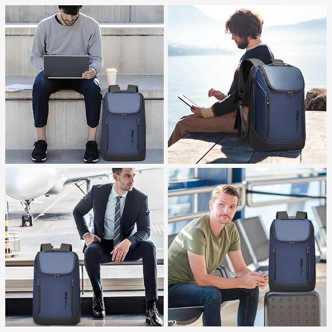Red Lemon BANGE Captain 30L Business Smart Waterproof Backpack fit Upto 15.6 Inch Laptop Backpack with USB&Type-C Charging Port,Travel Durable Backpack for Men and Women - Rajputtrade