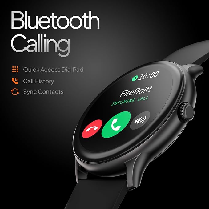 Fire-Boltt Phoenix Pro Smart Watch 1.39 inch Bluetooth Calling, Metal Body with 120+ Sports Modes, SpO2 (Black)