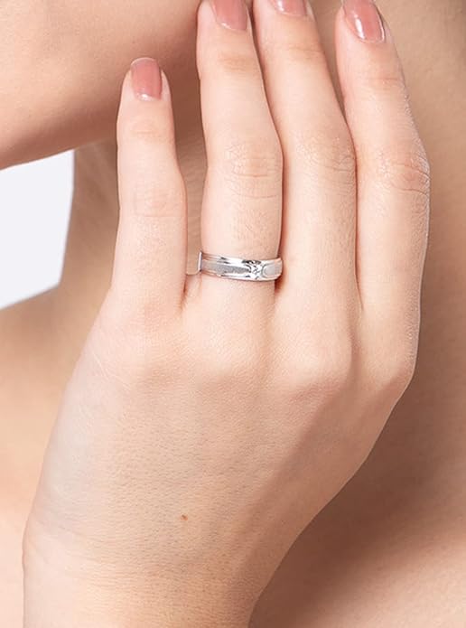 Pure Real 925 Sterling Silver Adjustable Ring Band | Multiple Design Options | Gift for Women and Girls - Rajputtrade
