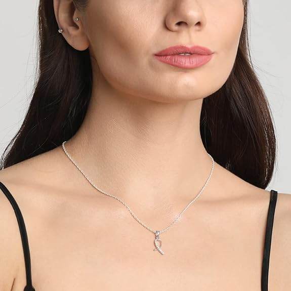 925 Sterling Silver Lia Pendant Necklace | with or Without Chain | Gift for Women and Girls - Rajputtrade