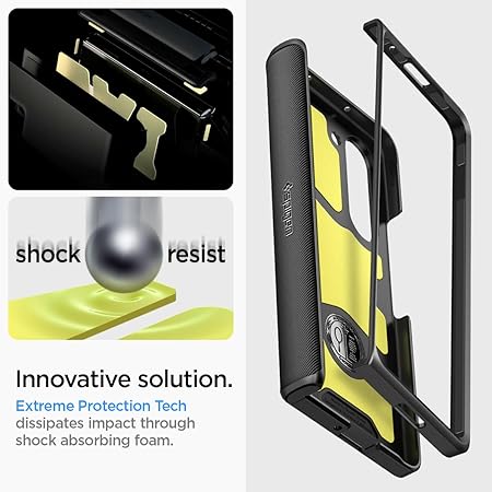 Spigen Slim Armor Pro for Samsung Galaxy Z Fold 5 Case, Galaxy Z Fold 5 Back Cover - TPU+PC|Black
