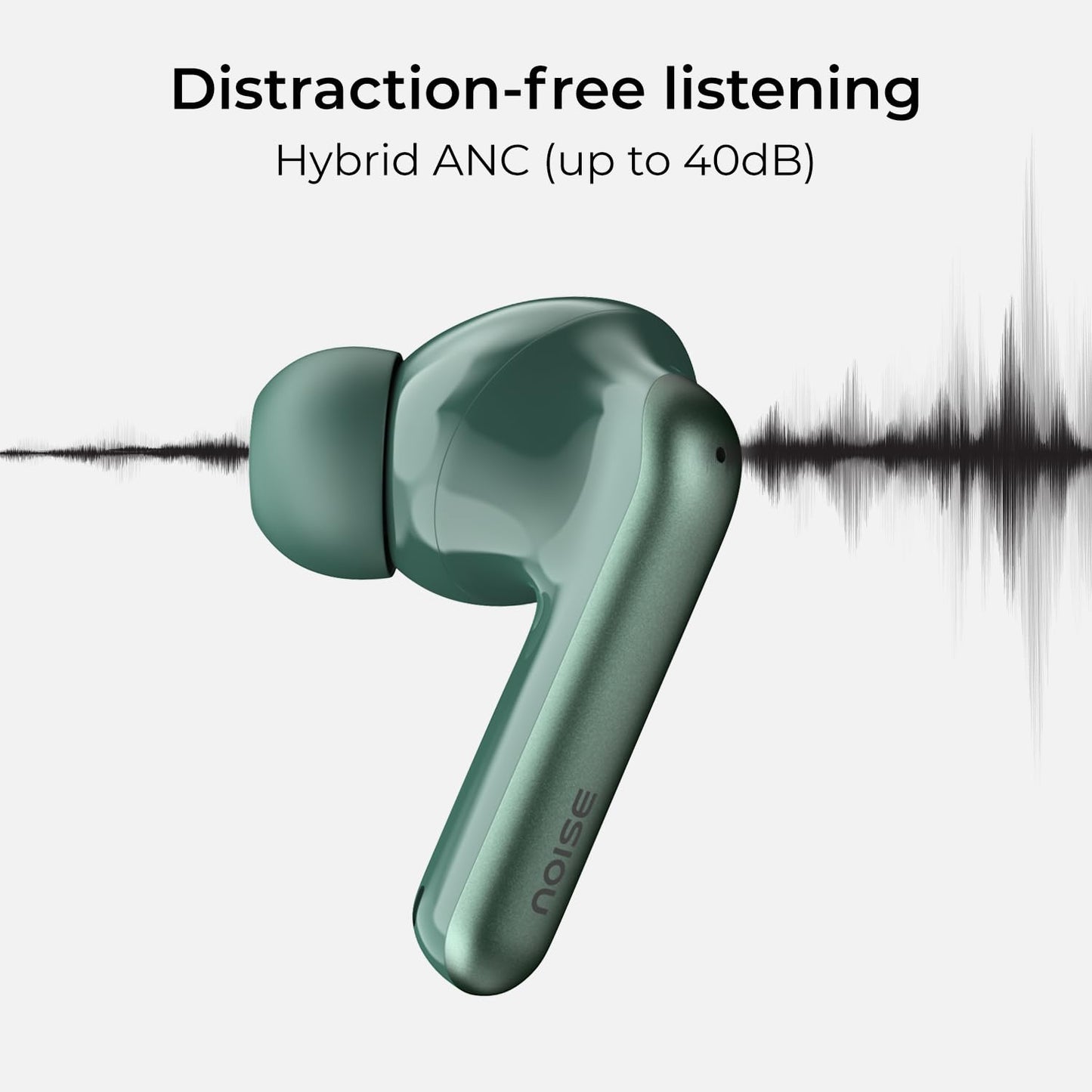 Noise Newly Launched Air Buds Pro 4 in-Ear Truly Wireless Earbuds with Metallic Finish, Hybrid ANC (Upto 40dB), 50H of Playtime, Dual Pairing, Spatial Audio, BT v5.3 - Rajputtrade