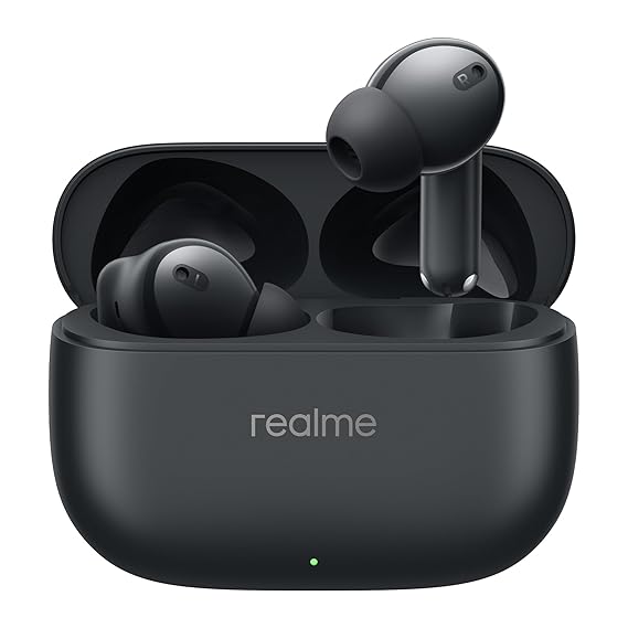 realme Buds T310 Truly Wireless in-Ear Earbuds with 46dB Hybrid ANC, Upto 40Hrs Battery and Fast Charging (White) - Rajputtrade