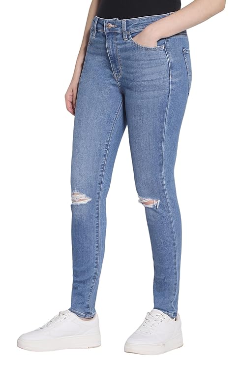 Women's Slim Jeans, Blue (Size 33) - Rajputtrade