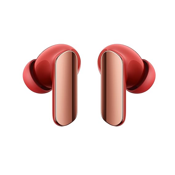 Realme Buds Air 7 Pro with Ai Live Translation,11mm+6mm Dual-dac Driver,48 Hrs Play Time,Fast Charge,53 dB ANC,LHDC,45Ms Low Latency,360° Spatial Audio,IP55 Dust & Water Resistant,BT 5.4(Fiery Red)