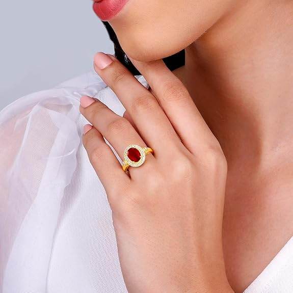 925 Silver Golden Poetic Love Ring,Fixed Size, Indian - 12| Gifts for Women and Girls | - Rajputtrade